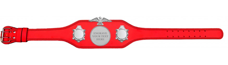 ENGRAVED TITLE BELT - BUD004/S/ENGRAVES - AVAILABLE IN 4 COLOURS